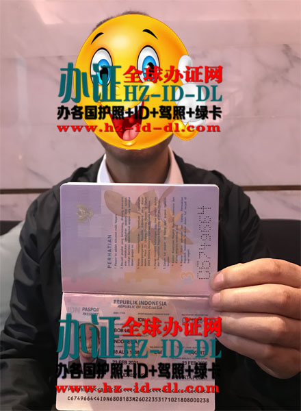 印度尼西亚手持护照图片